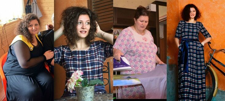 Femeie înainte și după ce urmează dieta Dukan